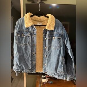 BP Cream Sherpa denim jacket